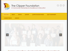 Tablet Screenshot of clipperfoundation.org